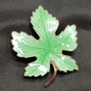 Enamel Maple Leaf Pin Brooch